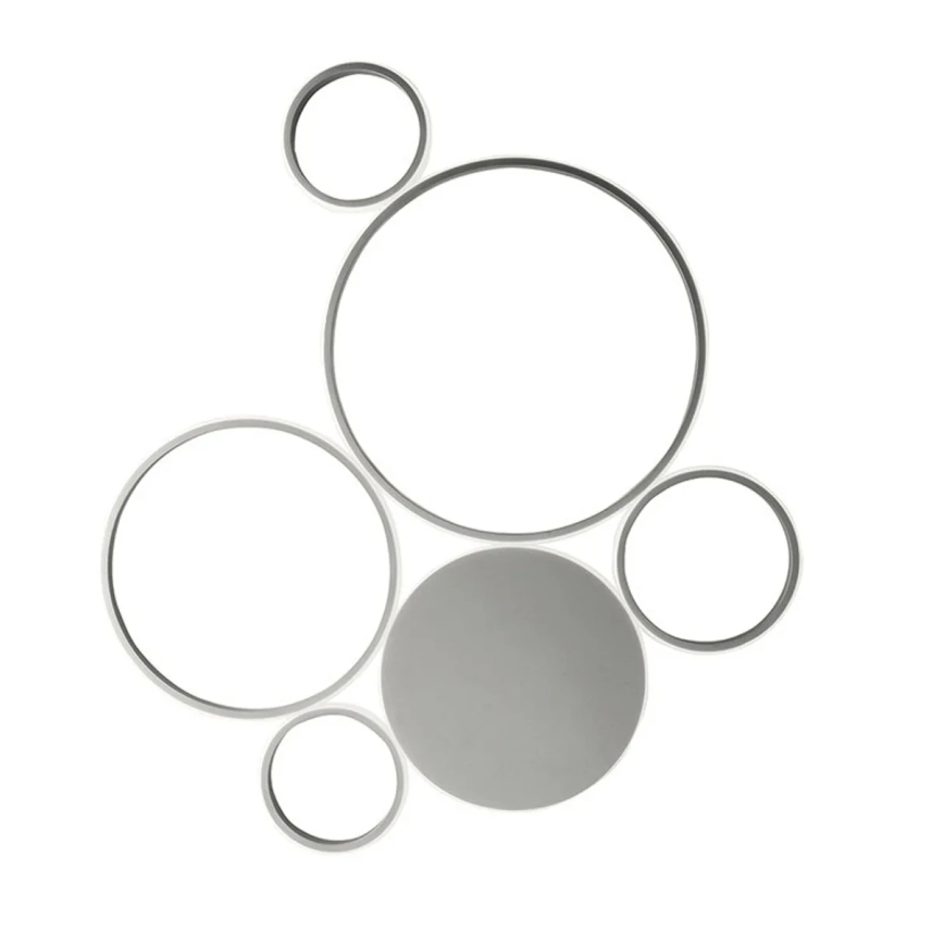 Ondaluce - Plafoniera LED dimmerabile POIS LED/68W/230V argento