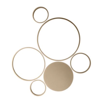 Ondaluce - Plafoniera LED dimmerabile POIS LED/68W/230V dorata