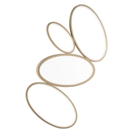 Ondaluce - Plafoniera LED dimmerabile RICE LED/34W/230V 45x80 cm dorata