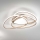 Ondaluce - Plafoniera LED dimmerabile ROSE LED/70W/230V 63x67 cm dorata