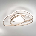 Ondaluce - Plafoniera LED dimmerabile ROSE LED/80W/230V 71x76 cm oro