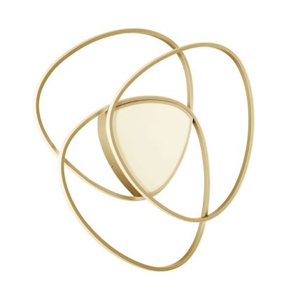 Ondaluce - Plafoniera LED dimmerabile ROSE LED/80W/230V 71x76 cm oro