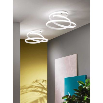 Ondaluce - Plafoniera LED dimmerabile VUELTA LED/37W/230V Ø 55 cm bianca