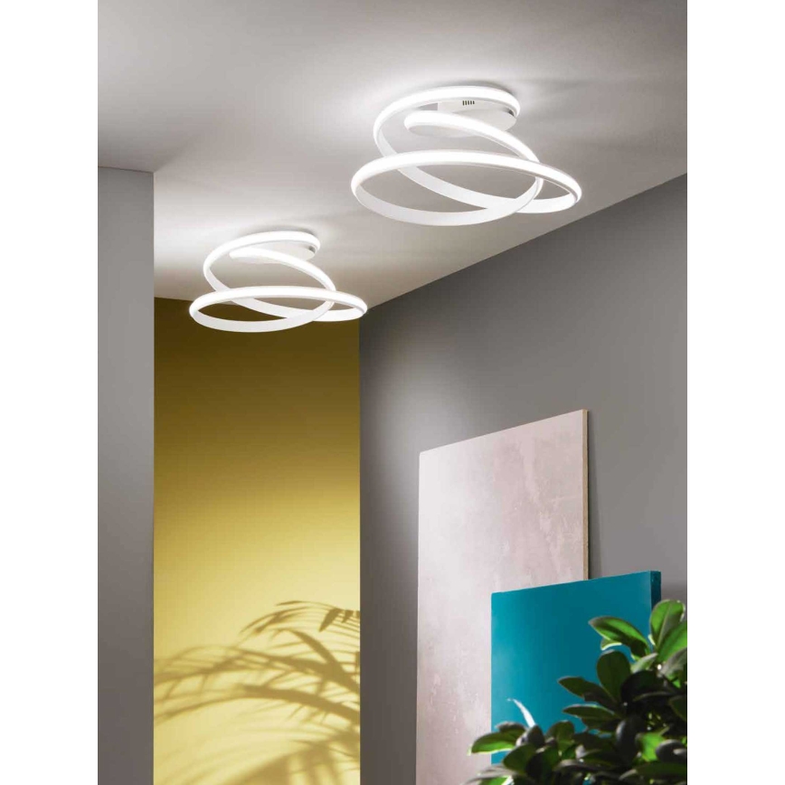 Ondaluce - Plafoniera LED dimmerabile VUELTA LED/37W/230V Ø 55 cm bianca