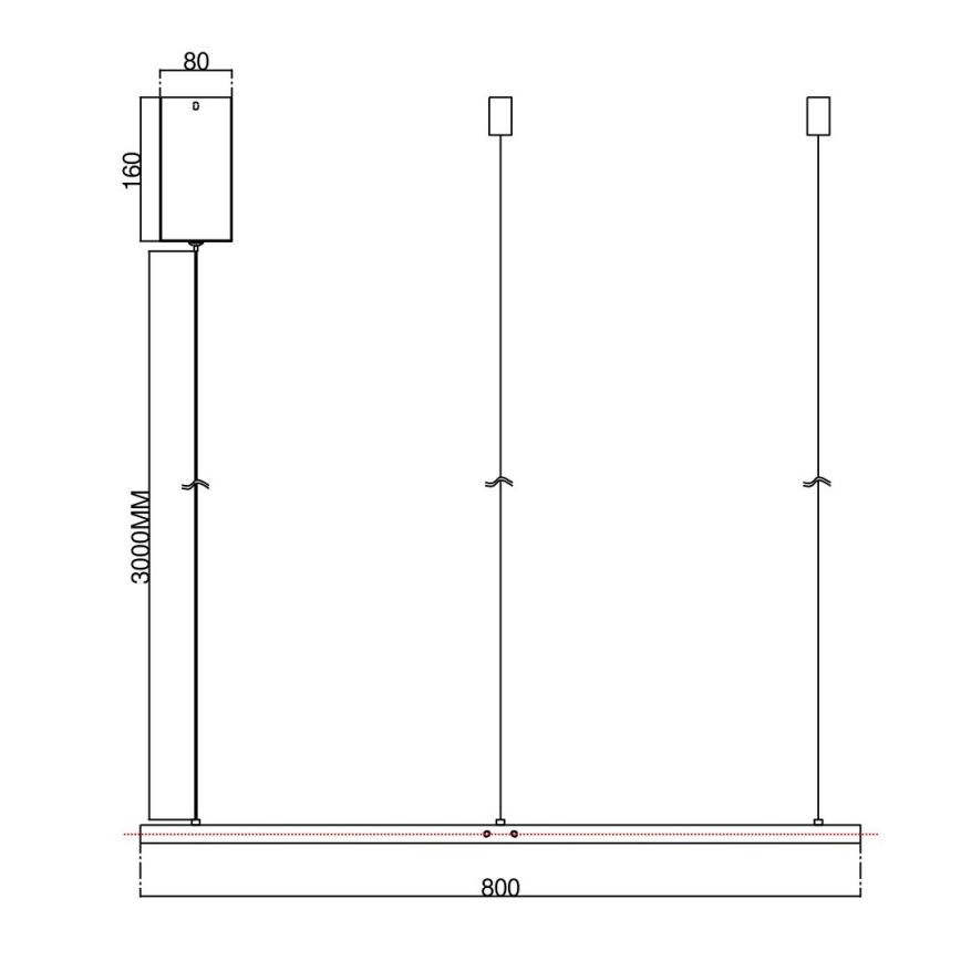 Ondaluce - lampadario a sospensione LED dimmerabile su cavo SOEL, 38W, 230V, 3000/4000K, Ø 80 cm, bianco