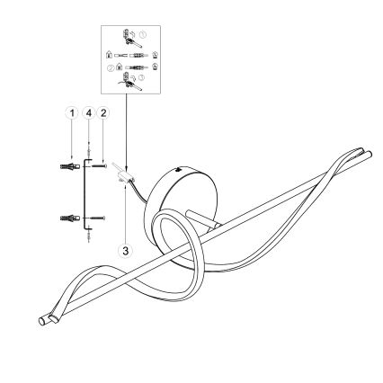 ONLI - Applique a LED TWIST LED/25W/230V 4000K nero
