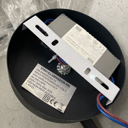 ONLI - Applique a LED TWIST LED/6W/230V 4000K nero