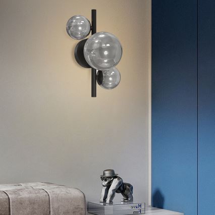 ONLI - Applique PALOMA 3xG9/10W/230V nero/fumé