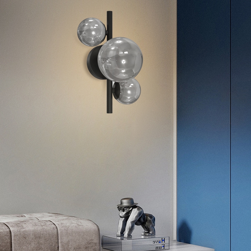 ONLI - Applique PALOMA 3xG9/10W/230V nero/fumé
