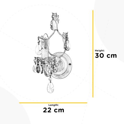 ONLI - Applique TERESA 1xE14/6W/230V bronzo