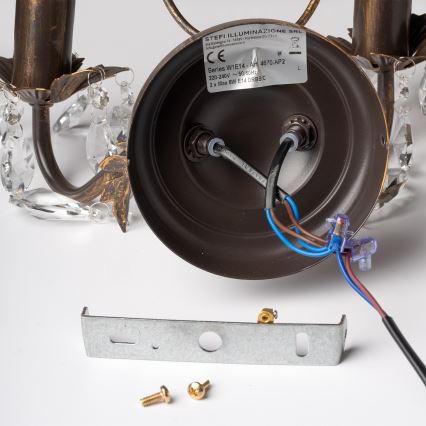 ONLI - Applique TERESA 2xE14/6W/230V bronzo