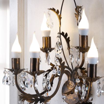 ONLI - Applique TERESA 5xE14/6W/230V bronzo