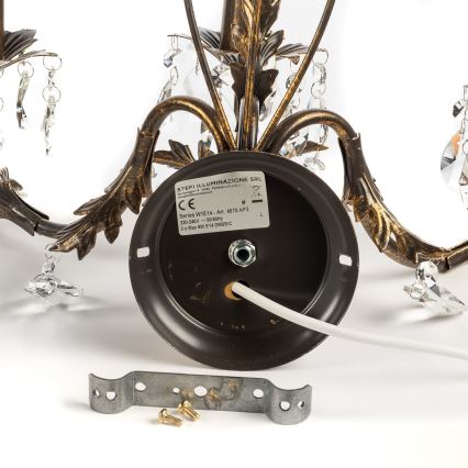 ONLI - Applique TERESA 5xE14/6W/230V bronzo