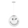 ONLI - Lampada a sospensione per bambini SMILEY su cavo 1xE27/15W/230V bianco