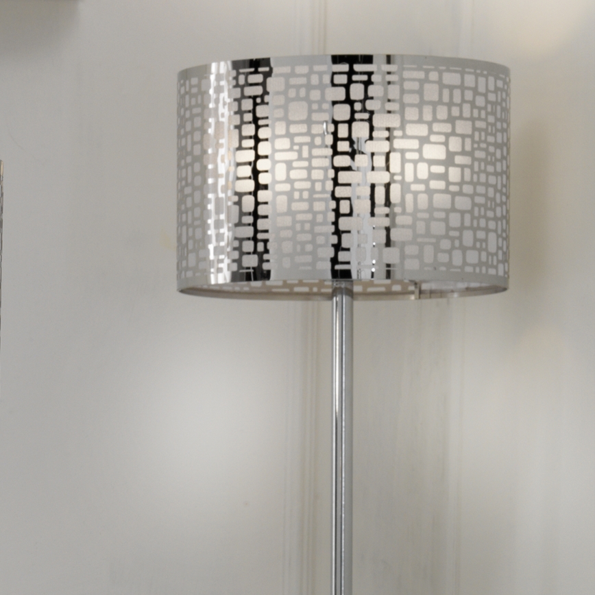 ONLI - Lampada con piedistallo BRUCE 1xE27/15W/230V cromo opaco