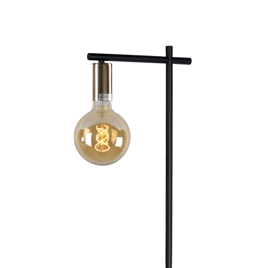 ONLI - Lampada con piedistallo CROSS 1xE27/22W/230V nero/ottone