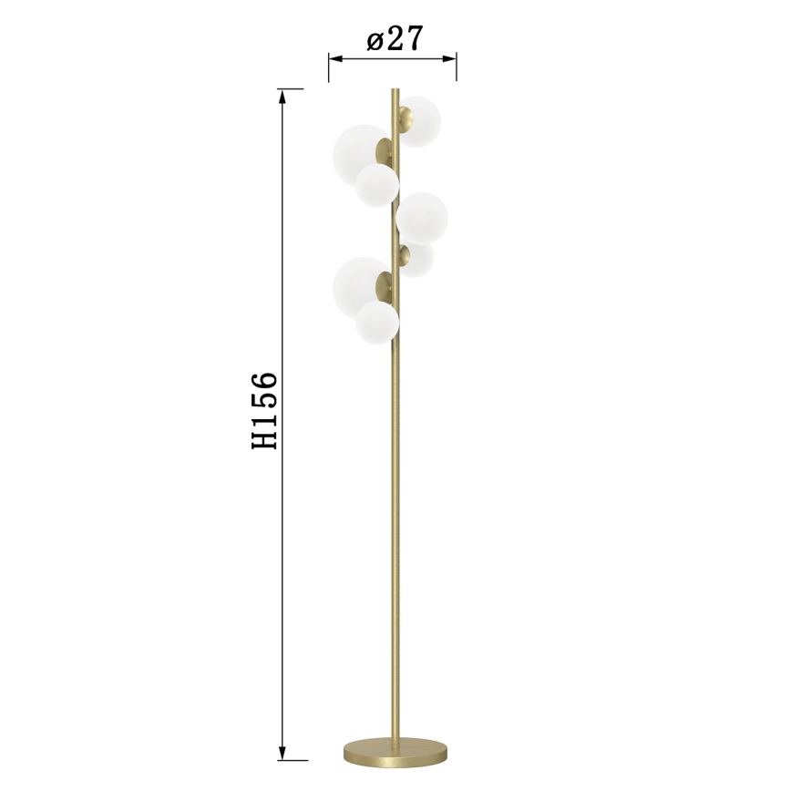 ONLI - Lampada con piedistallo PALOMA 7xG9/10W/230V oro