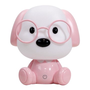 ONLI - Lampada da notte per bambini LED dimmerabile PUPPIES LED/3W/230V 20 cm cane/rosa