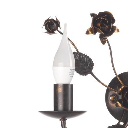 ONLI - Lampada da parete CAROLINA 2xE14/6W/230V bronzo