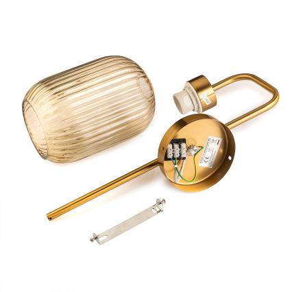 ONLI - Lampada da parete DOROTY 1xE27/15W/230V in ottone