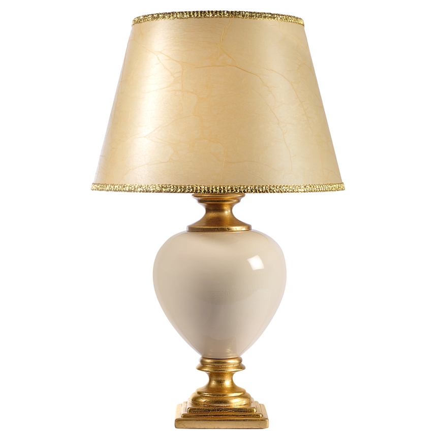 ONLI - Lampada da tavolo AMADEUS 1xE27/15W/230V 72 cm beige/oro