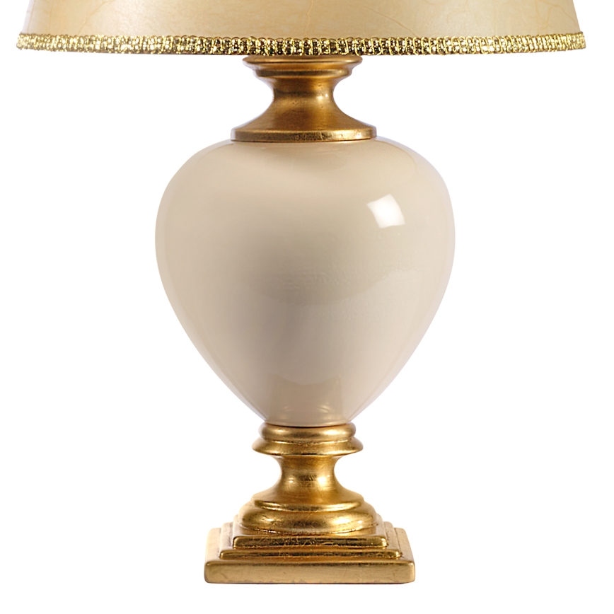 ONLI - Lampada da tavolo AMADEUS 1xE27/15W/230V 72 cm beige/oro