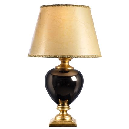ONLI - Lampada da tavolo AMADEUS 1xE27/15W/230V 72 cm nero/oro