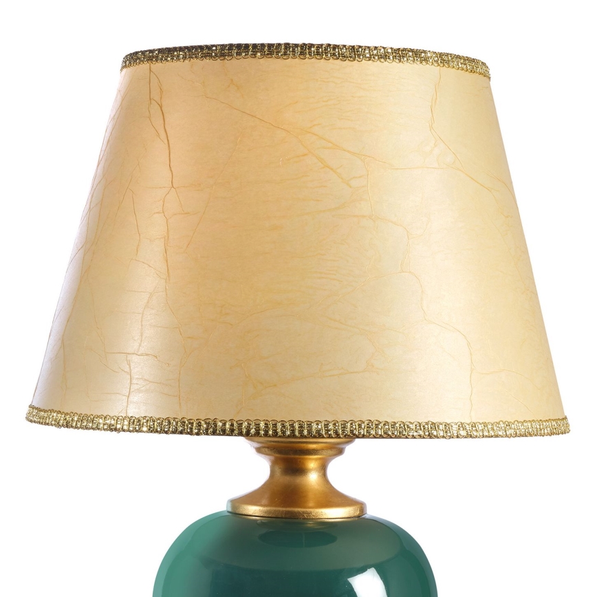 ONLI - Lampada da tavolo AMADEUS 1xE27/15W/230V 72 cm verde/oro