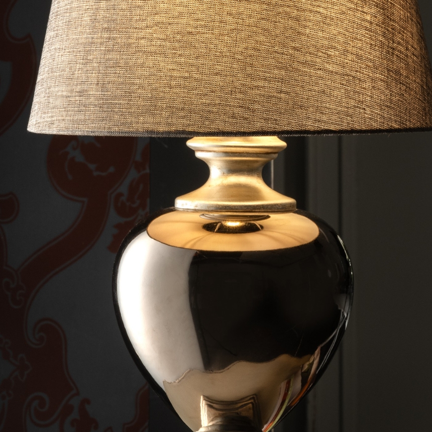 ONLI - Lampada da tavolo AMADEUS 1xE27/15W/230V grigia