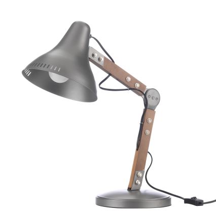 ONLI - Lampada da tavolo ARCHITETTO 1xE27/22W/230V 62 cm grigio/marrone