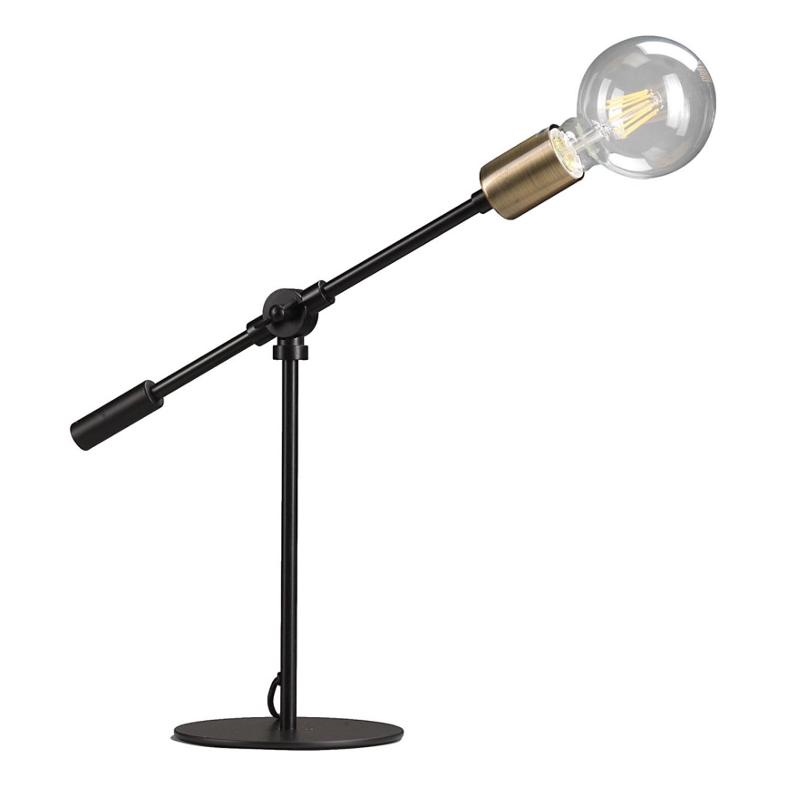ONLI - Lampada da tavolo ASTE 1xE27/15W/230V 45 cm nero/oro