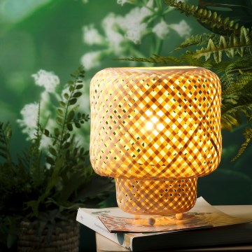 ONLI - Lampada da tavolo BAMBOO 1xE27/22W/230V bambù