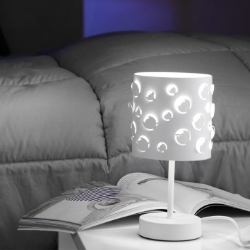 ONLI - Lampada da tavolo BOLLICINE 1xE14/6W/230V bianca
