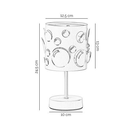 ONLI - Lampada da tavolo BOLLICINE 1xE14/6W/230V bianca
