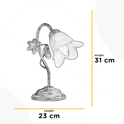 ONLI - Lampada da tavolo BOTTON DORO 1xE14/6W/230V