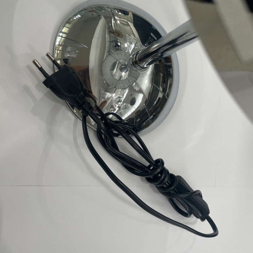 ONLI - Lampada da tavolo BRUCE 1xE27/15W/230V 40 cm cromo opaco