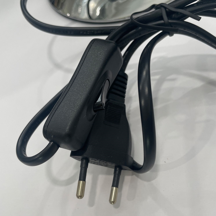 ONLI - Lampada da tavolo BRUCE 1xE27/15W/230V 40 cm cromo opaco