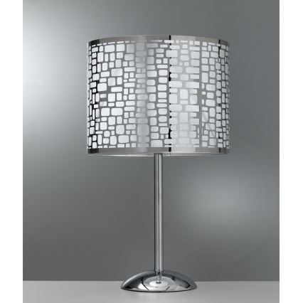 ONLI - Lampada da tavolo BRUCE 1xE27/15W/230V 52 cm cromo opaco