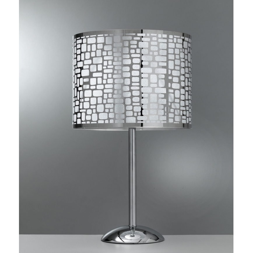 ONLI - Lampada da tavolo BRUCE 1xE27/15W/230V 52 cm cromo opaco