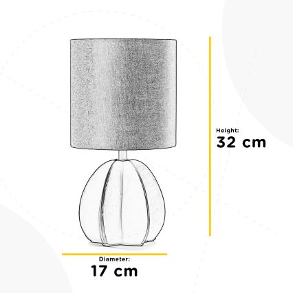 ONLI - Lampada da tavolo CARAMBOLA 1xE14/6W/230V marrone