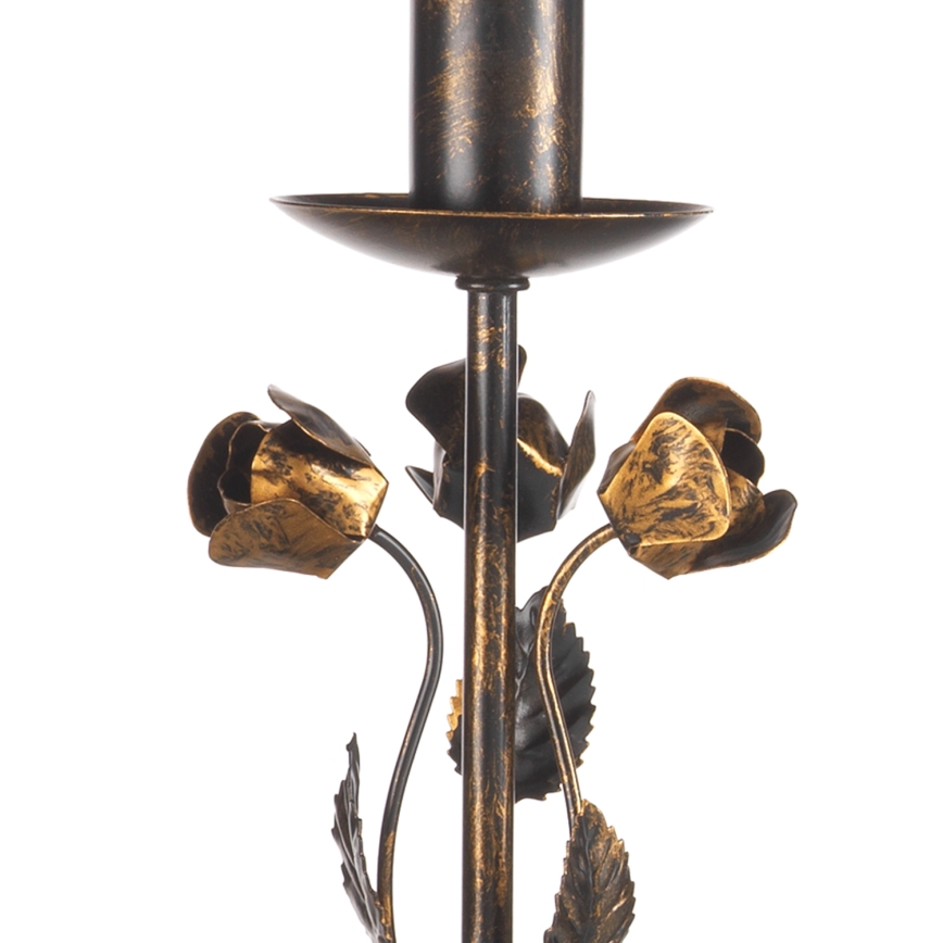 ONLI - Lampada da tavolo CAROLINA 1xE14/6W/230V 40 cm finitura bronzo