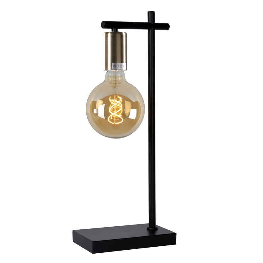 ONLI - Lampada da tavolo CROSS 1xE27/22W/230V nero/ottone