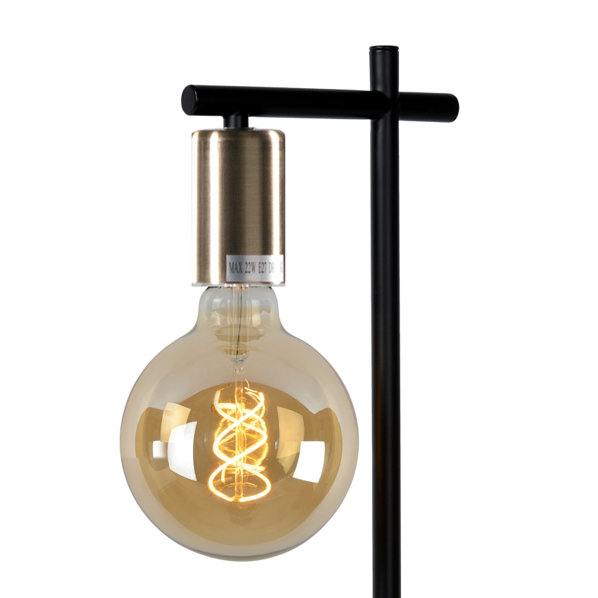 ONLI - Lampada da tavolo CROSS 1xE27/22W/230V nero/ottone