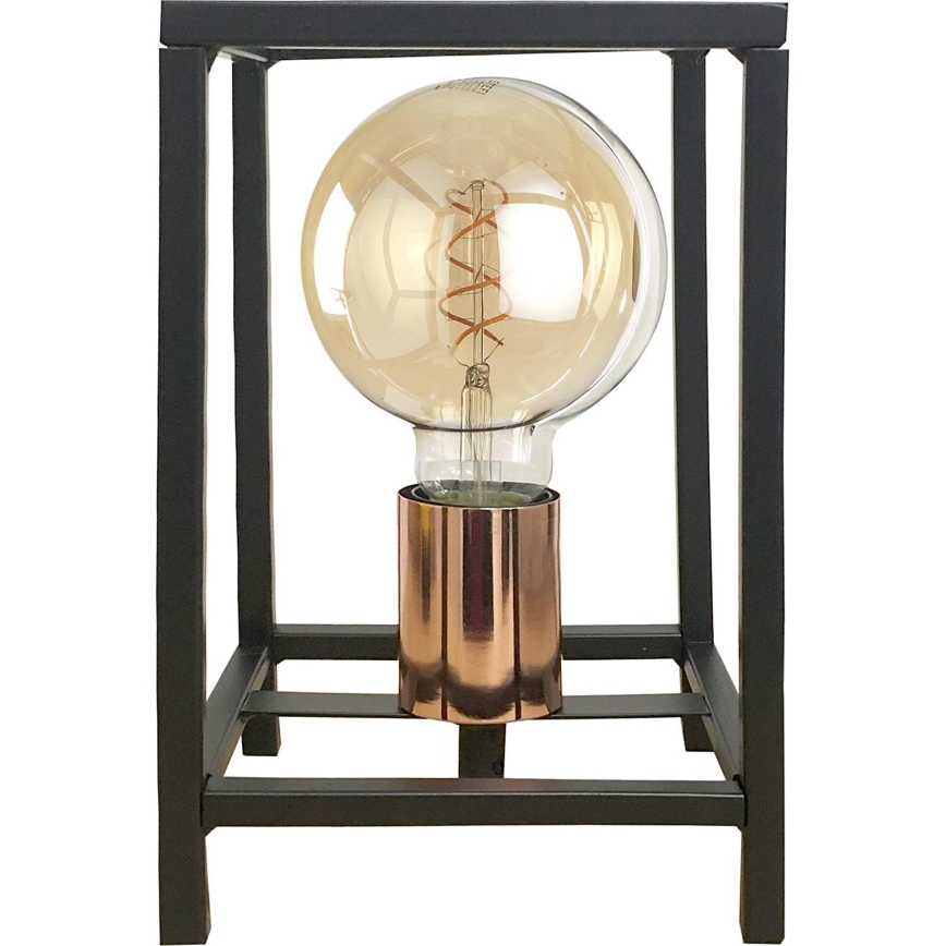 ONLI - Lampada da tavolo FLOKI 1xE27/15W/230V 20 cm nero/rame