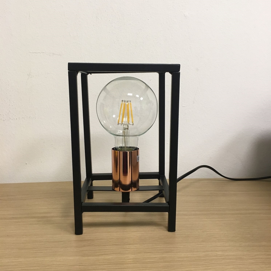 ONLI - Lampada da tavolo FLOKI 1xE27/15W/230V 20 cm nero/rame