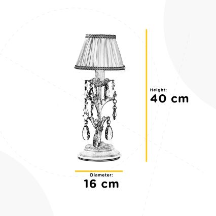 ONLI - Lampada da tavolo KAREN 1xE14/6W/230V color crema