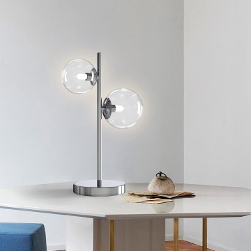 ONLI - Lampada da tavolo KIMBERLY 2xG9/6W/230V cromo lucido