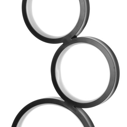 ONLI - Lampada da tavolo LED RINGS LED/17W/230V 4000K 37 cm nera