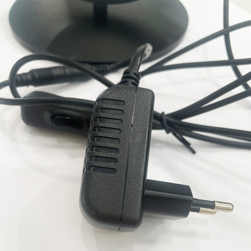 ONLI - Lampada da tavolo LED RINGS LED/17W/230V 4000K 37 cm nera