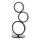 ONLI - Lampada da tavolo LED RINGS LED/17W/230V 4000K nera